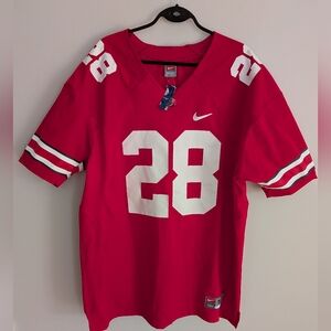 Nike Team Ohio State Buckeyes #28 Football Jersey Size 52 XXL Beanie Wells Era